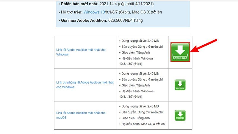 Tải Adobe Audition Active 