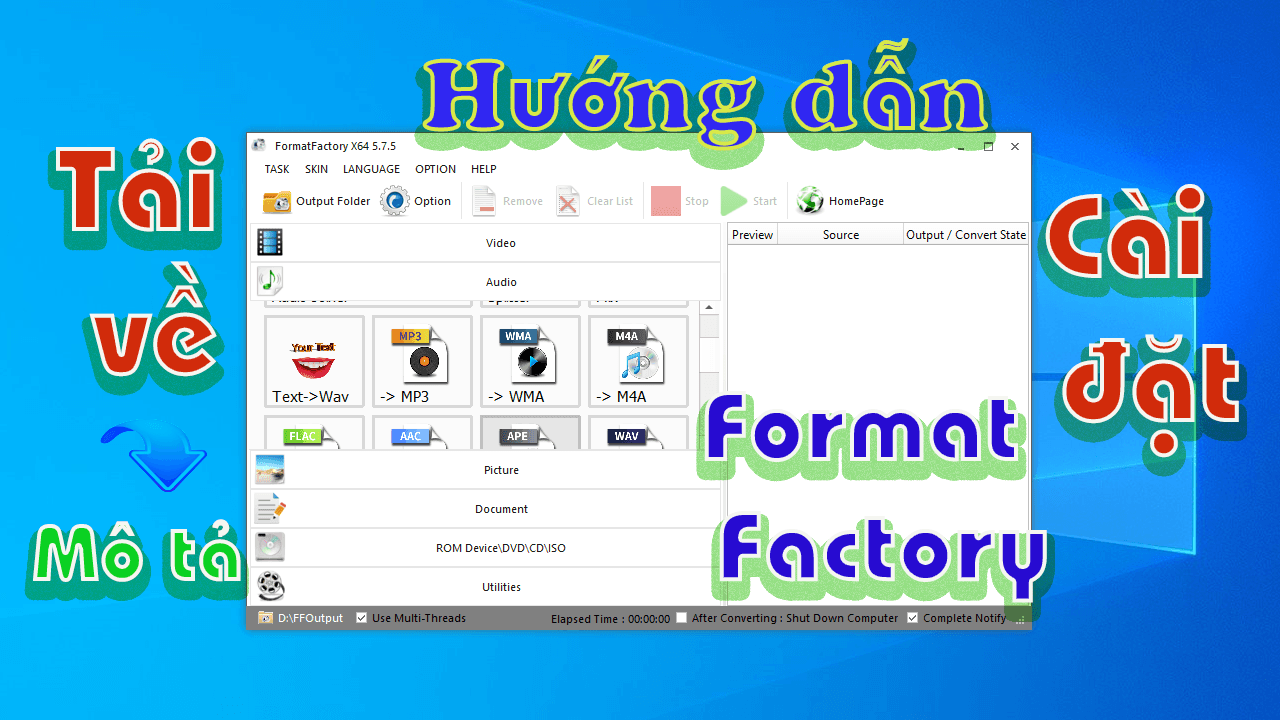 Tải Format Factory Full Crack Miễn Phí Mới Nhất 2025 + Hướng Dẫn Cài Đặt A-Z 2 Format Factory