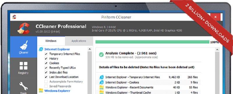 Tải CCleaner, Download CCleaner 5.80.8743