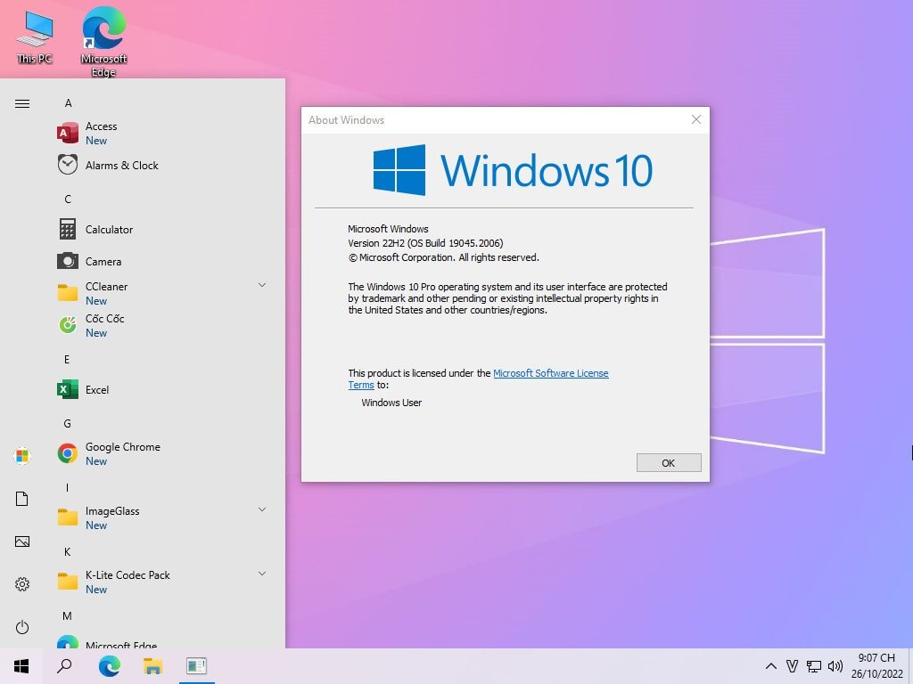 Tải Ghost Win 10 Pro 22H2
